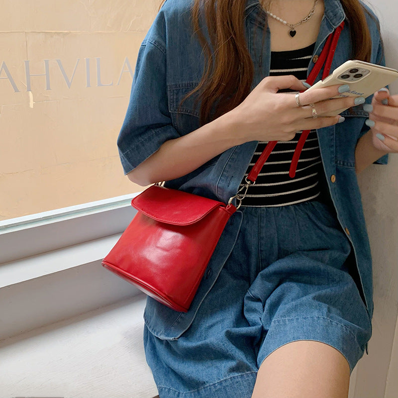 Women's Homemade Versatile High Quality Design Red Cross Bags