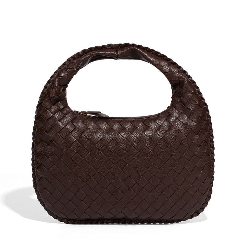 Women's Woven Vintage Vegetable Basket Underarm Portable Handbags