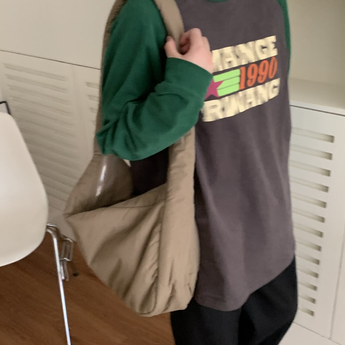 Women's Large Capacity Sponge Soft Glutinous Vintage Shoulder Bags