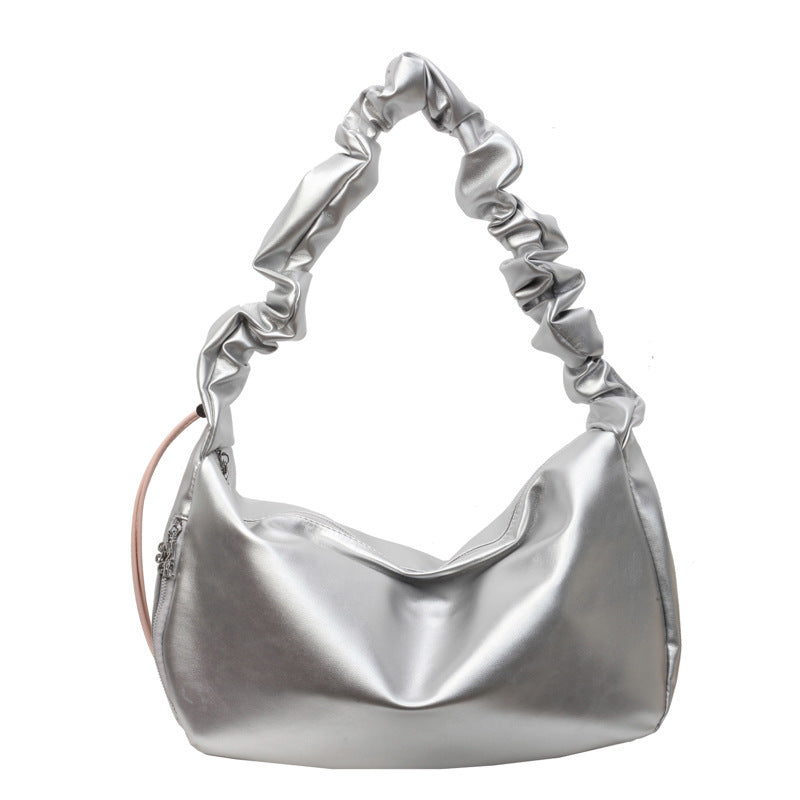 Women's Cloud Design Pleated Pillow Large Capacity Bags