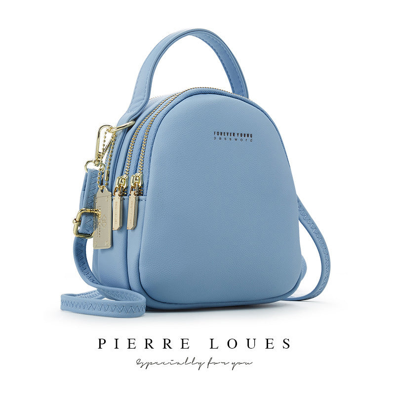 Women's Pierre Korean Style Solid Color Simple Backpacks