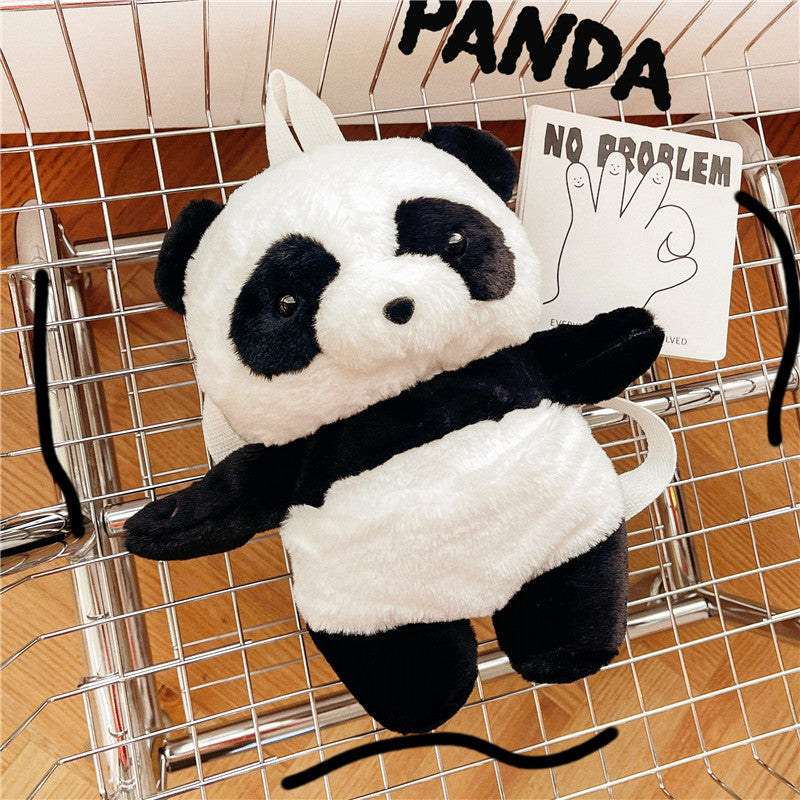 Panda Plush Cute Soft Figurine Doll Crossbody Bags