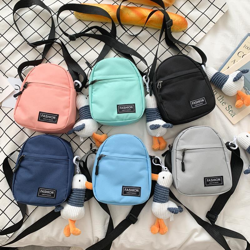 Women's & Men's & Mobile Fashion Mini Canvas One Crossbody Bags