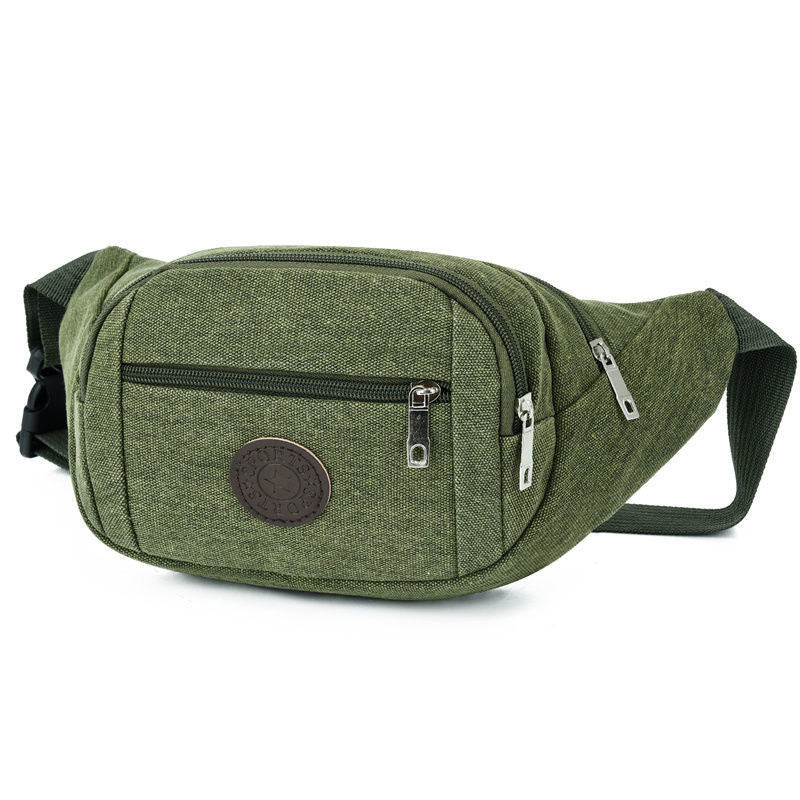 Women's & Men's & Capacity Construction Site Work Canvas Men's Waist Packs