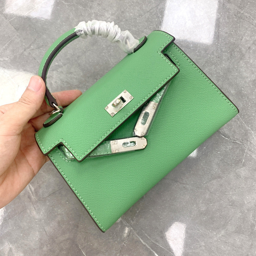 Women's Trendy Genuine Leather Fashionable Kelly Handbags