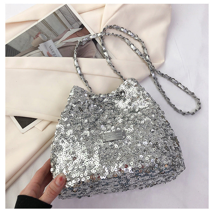Women's Popular Shiny Leisure Chain Cross Body Crossbody Bags