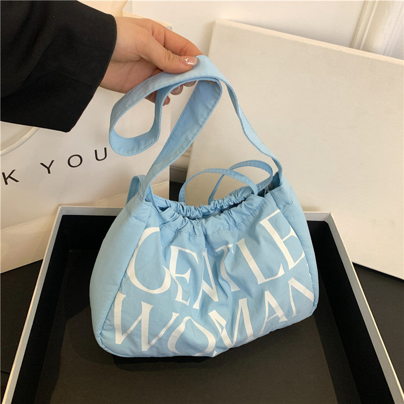 Comfortable Colorful Dumpling Cloth Girlish Fresh Shoulder Bags