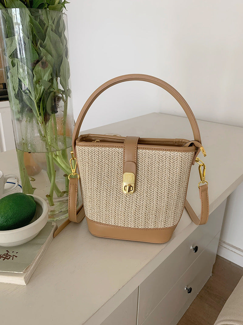 Women's Weaving Straw Woven Vacation Style Fashion Handbags
