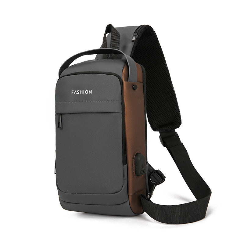 Men's Beautiful Creative Multifunctional Charging Port Men's Chest Bags