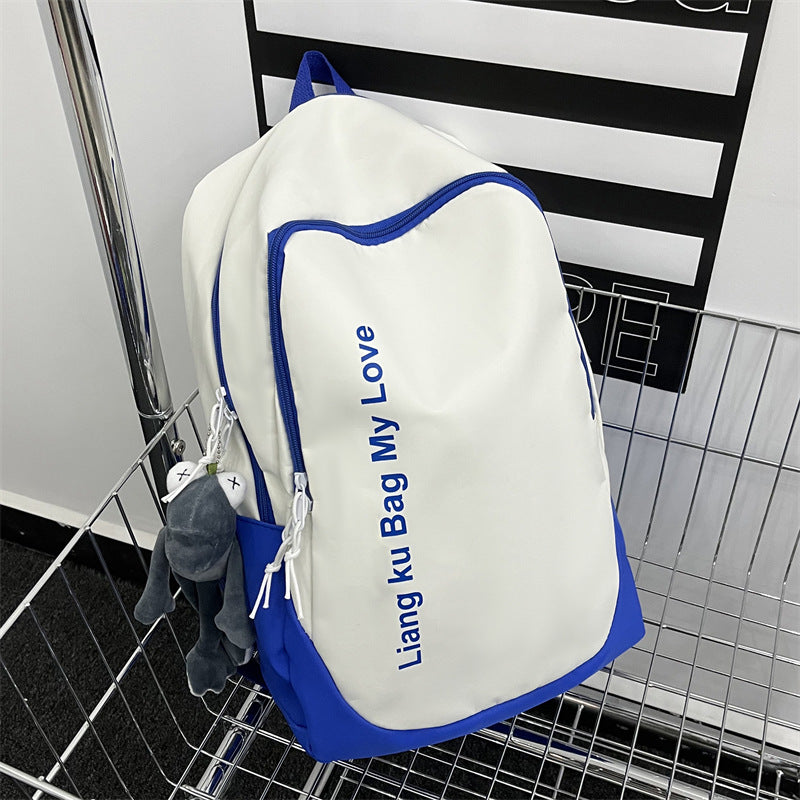 College Letter Large Capacity Fashion Trendy Backpacks