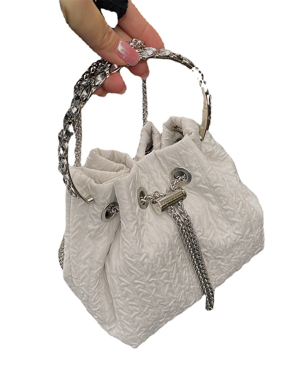 Summer Fashion Bowknot Portable Korean Style Bucket Bags