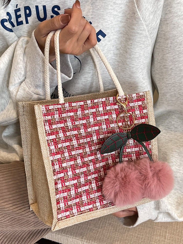 Women's High-grade Texture Niche Fashionable Red Gift Handbags