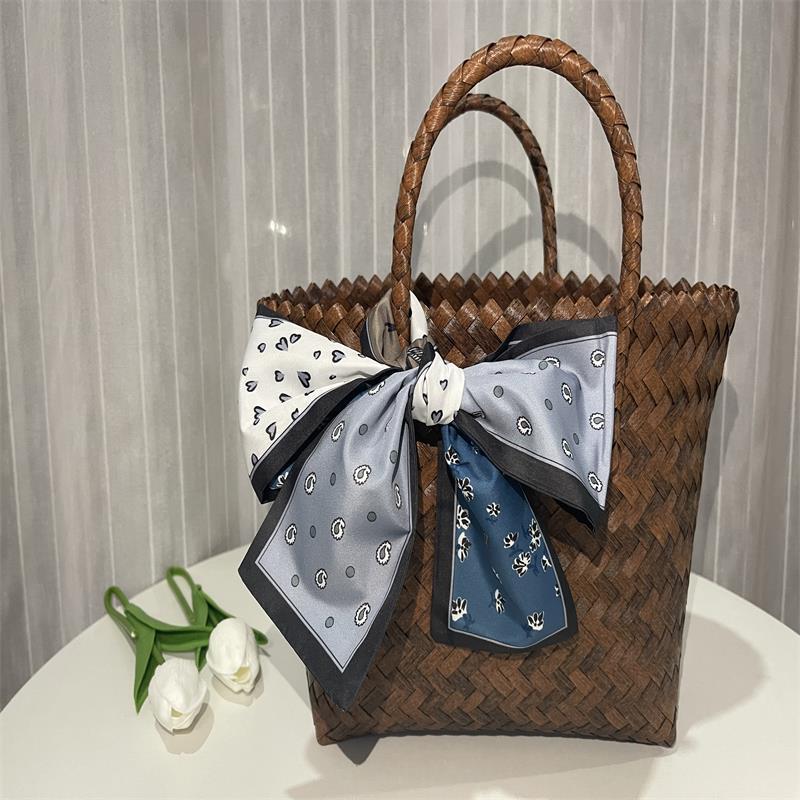 Women's Vegetable Basket Imitation Rattan Woven Hand Gift Handbags
