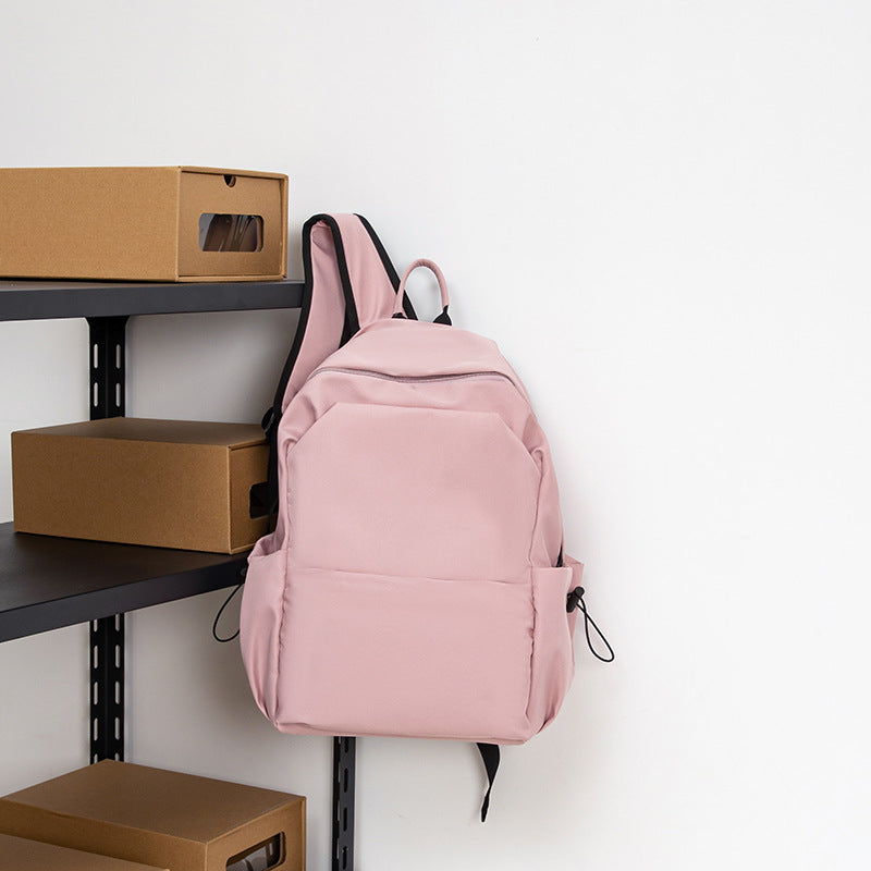 Women's & Men's & Korean Style Waterproof Solid Color High Backpacks