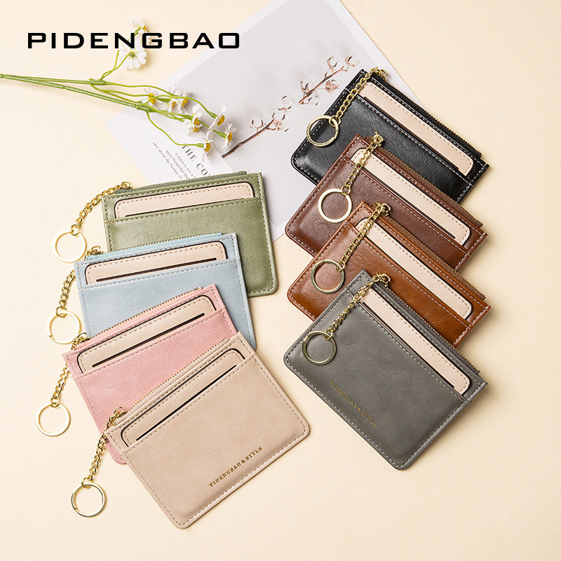 Elegant Slouchy Innovative Pretty Detachable Zipper Card Holder