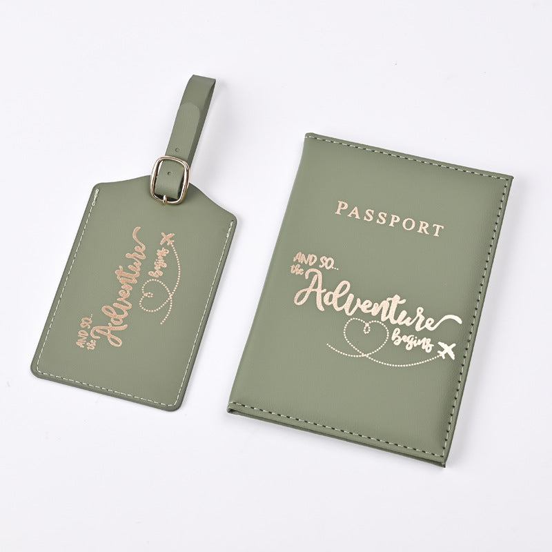 Brave Adventure Bronzing Passport Cover Ticket Luggage
