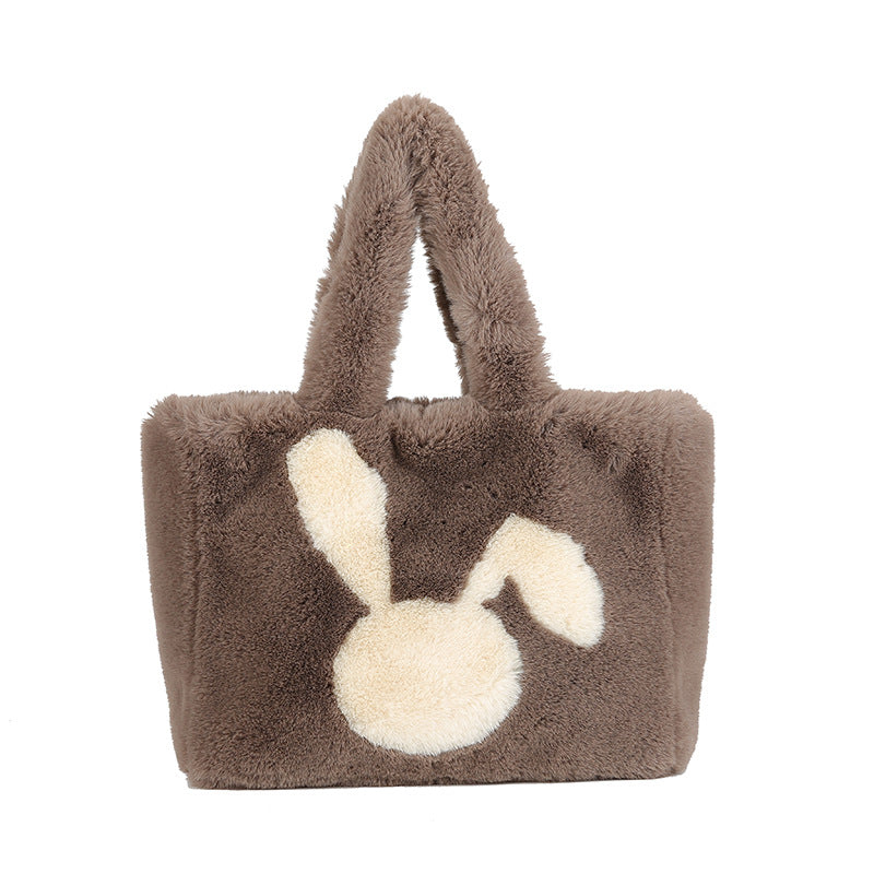 Furry Korean Large Capacity Commuter Fashion Shoulder Bags