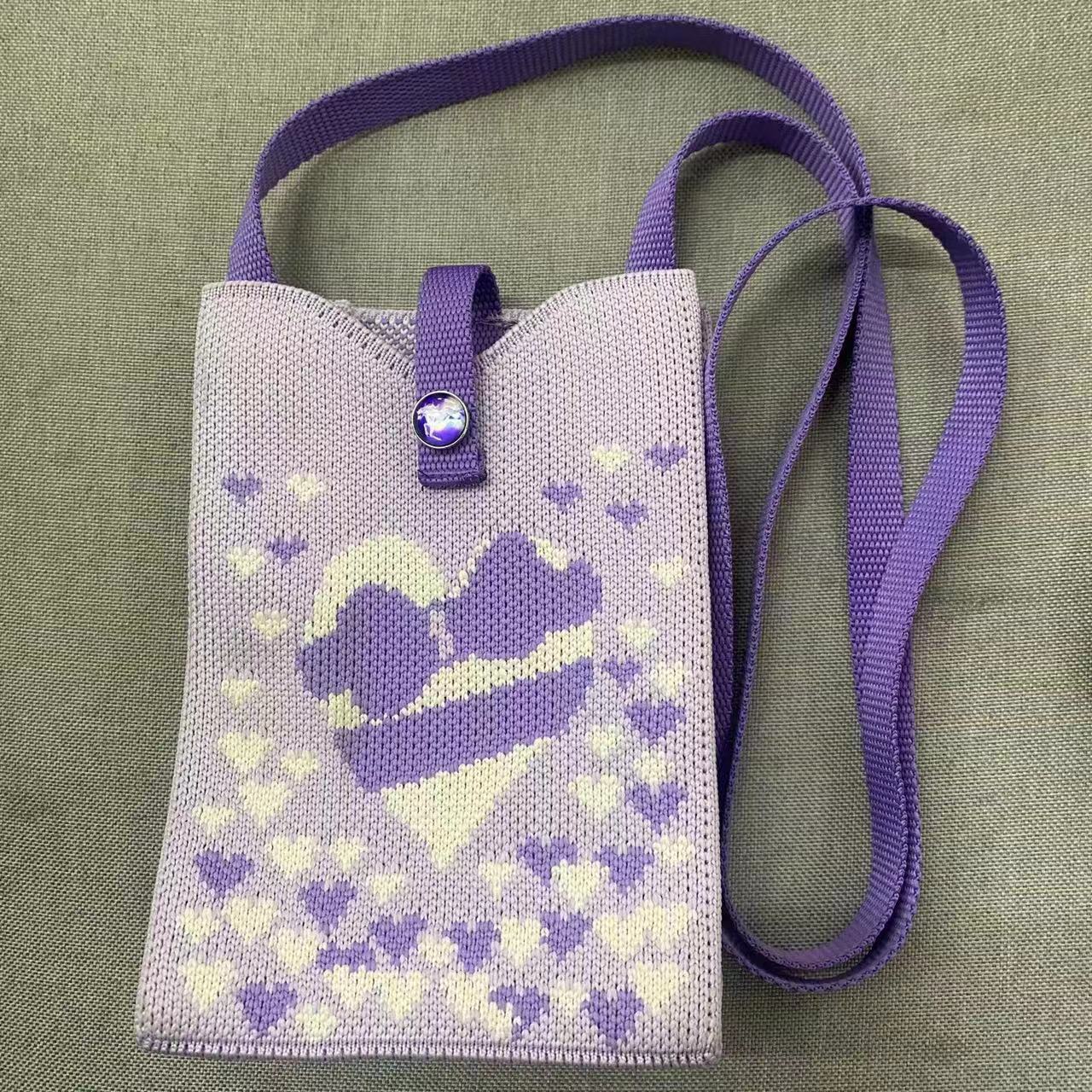 Style Woolen Yarn Fashion Simple Knitted Shoulder Bags