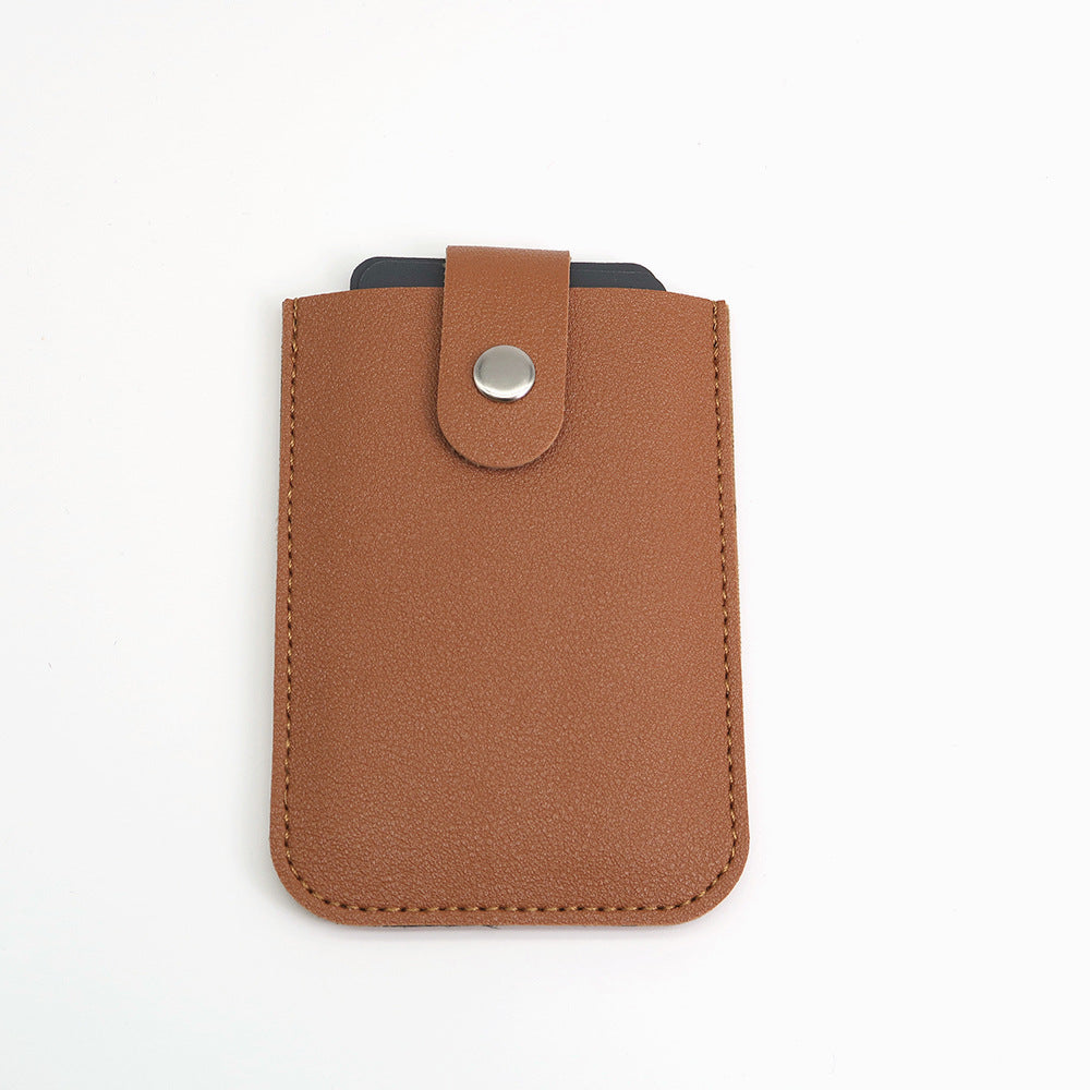 Layered Pull-out Business Multiple Slots Leather Card Holder