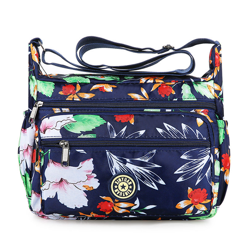 Women's Large Capacity Flower Cloth Oxford Canvas Shoulder Bags