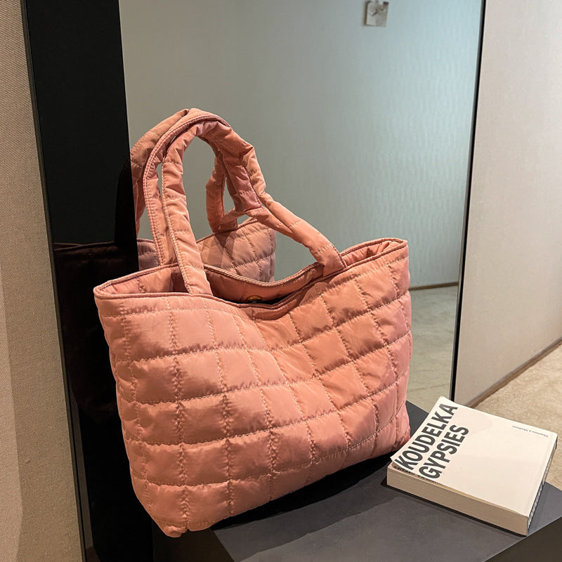 Women's Cotton Jacket Large Capacity Down Underarm Shoulder Bags