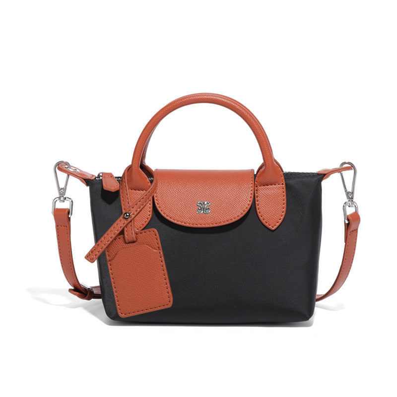 Women's French Style Mini Fashion Simple Dumpling Nylon Handbags