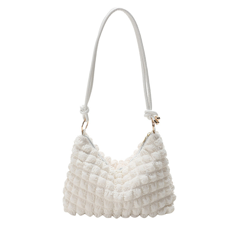 Women's Simple Gentle Elegant Pleated Underarm Arm Bags