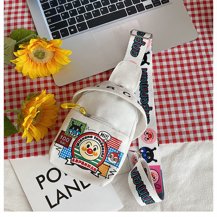 Cute Bread Superman Boys Hot Cartoon Crossbody Bags