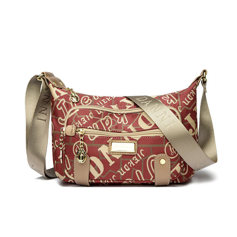 Women's Oxford Cloth Embroidered Mother Fashion Canvas Shoulder Bags