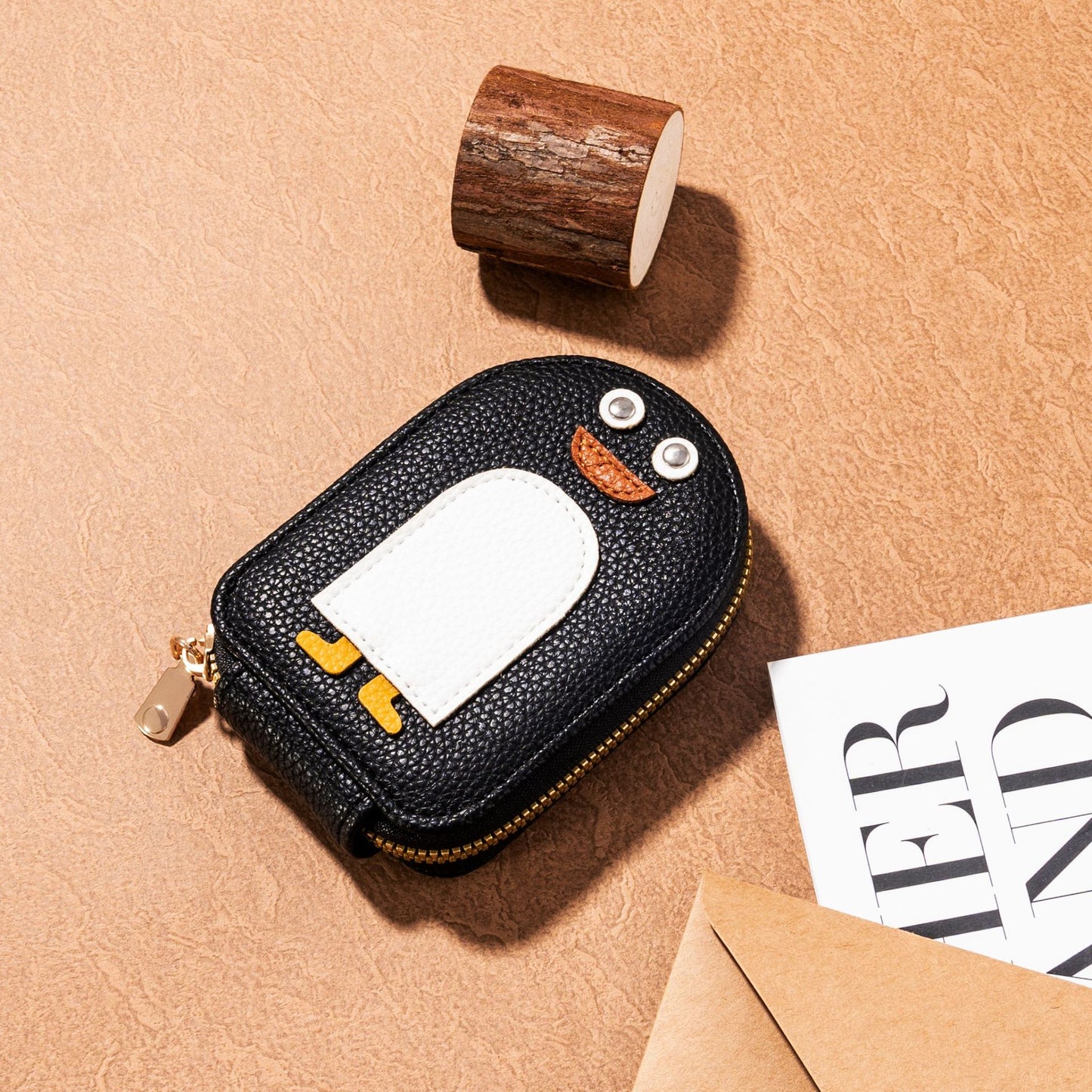 Cartoon Penguin Cute National Fashion Expanding Card Holder