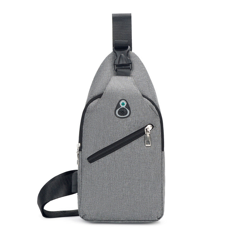 Men's Attractive Waterproof Rechargeable Riding Trend Men's Chest Bags