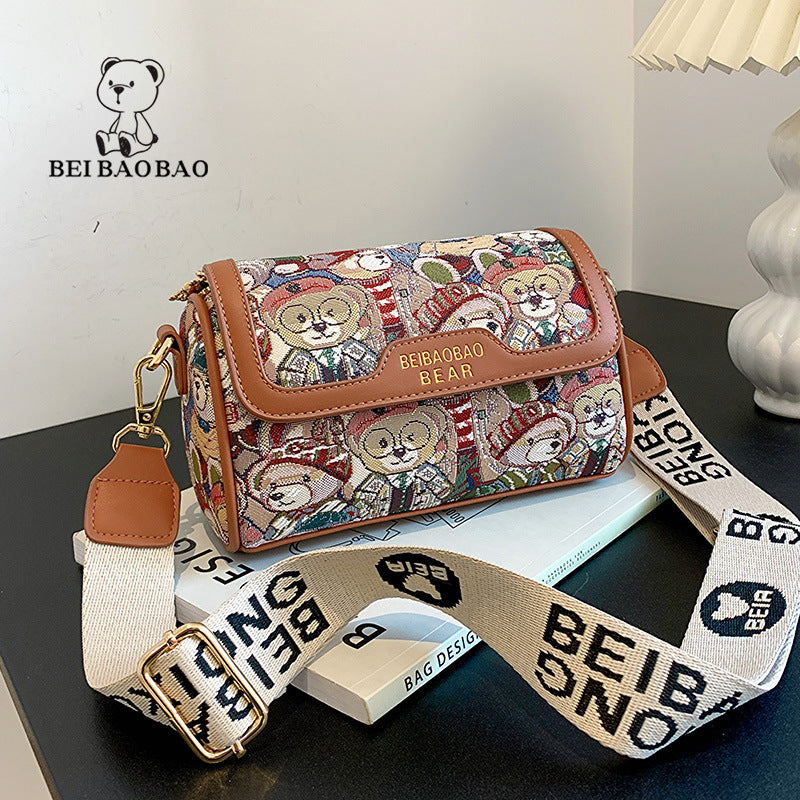 Women's Source Niche Design Little Bear Pattern Crossbody Bags