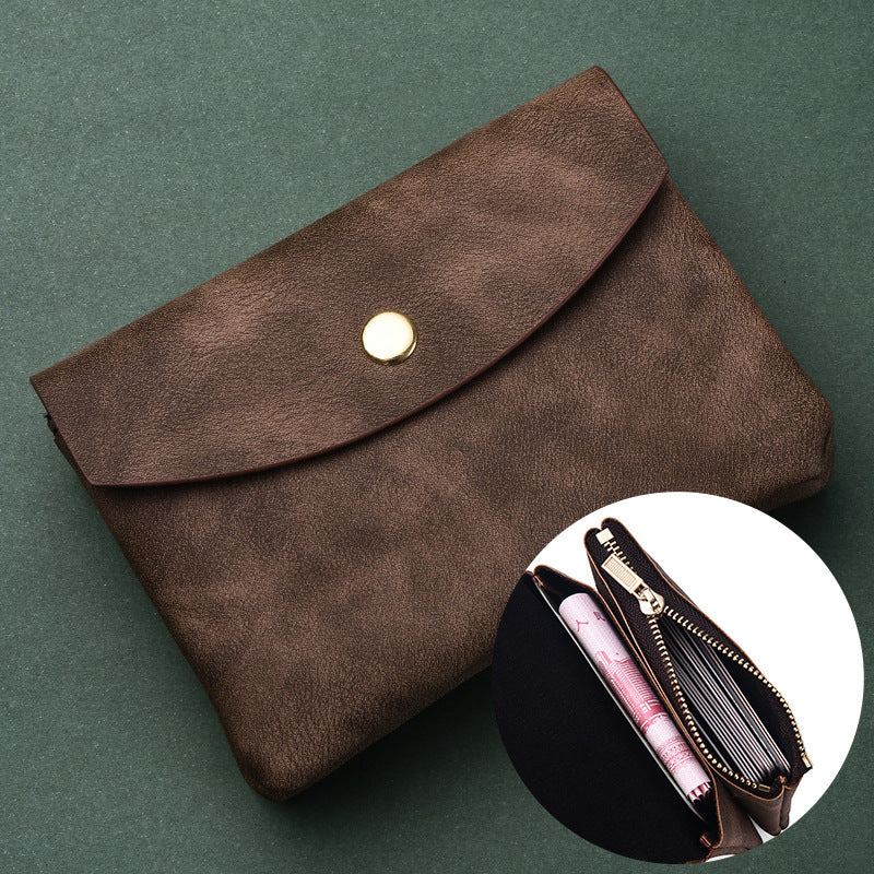 Women's & Men's & Soft Leather Pouch Mini Earphone Coin Purses