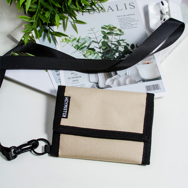 Men's Short Oxford Folding Fashion Female Men's Wallets