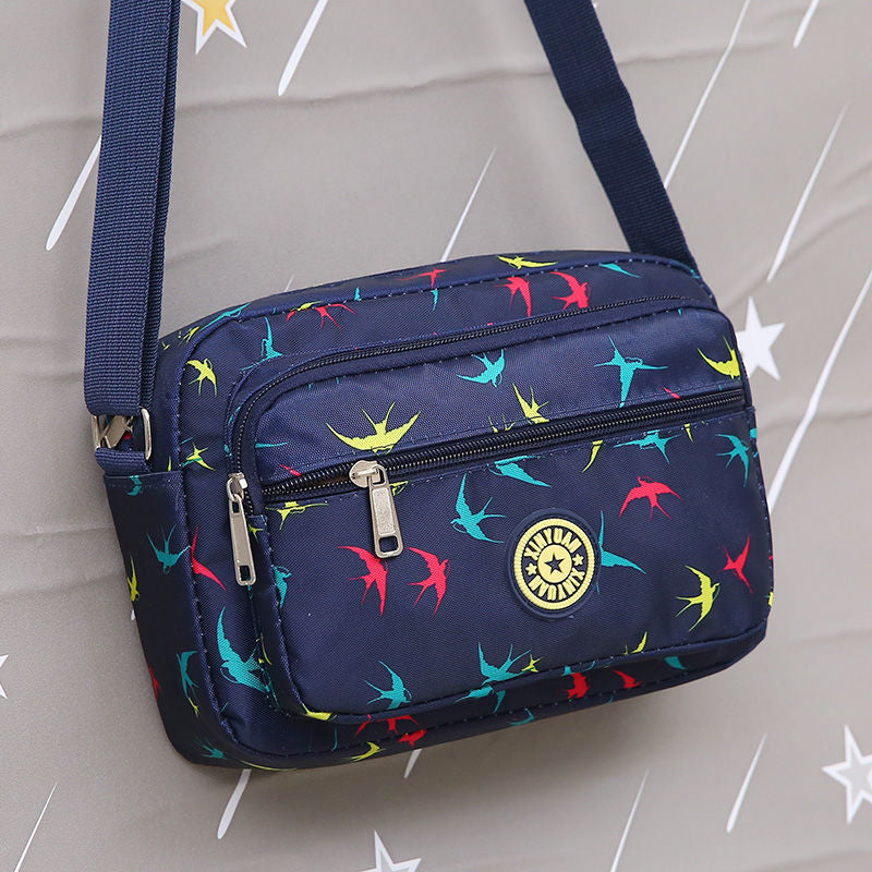 Women's Oxford Cloth Mother Flower Canvas Stall Crossbody Bags