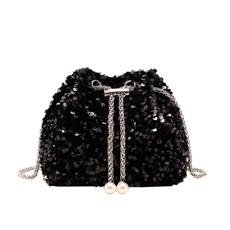 Women's Fashion Personality Sequin Korean Style Western Crossbody Bags