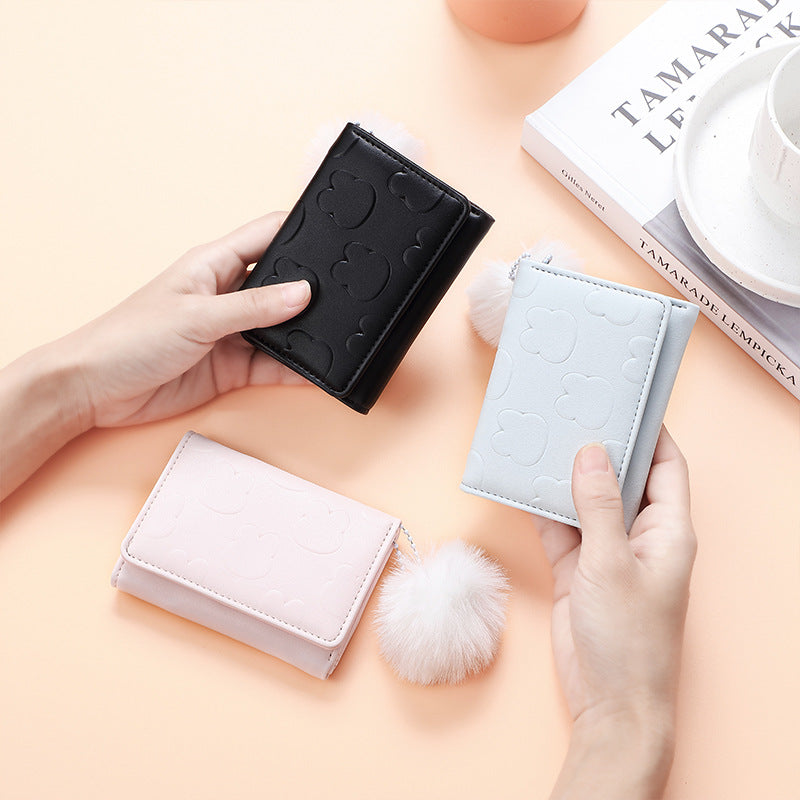 Women's Short Solid Color Spring Pattern Simple Ladies Wallets