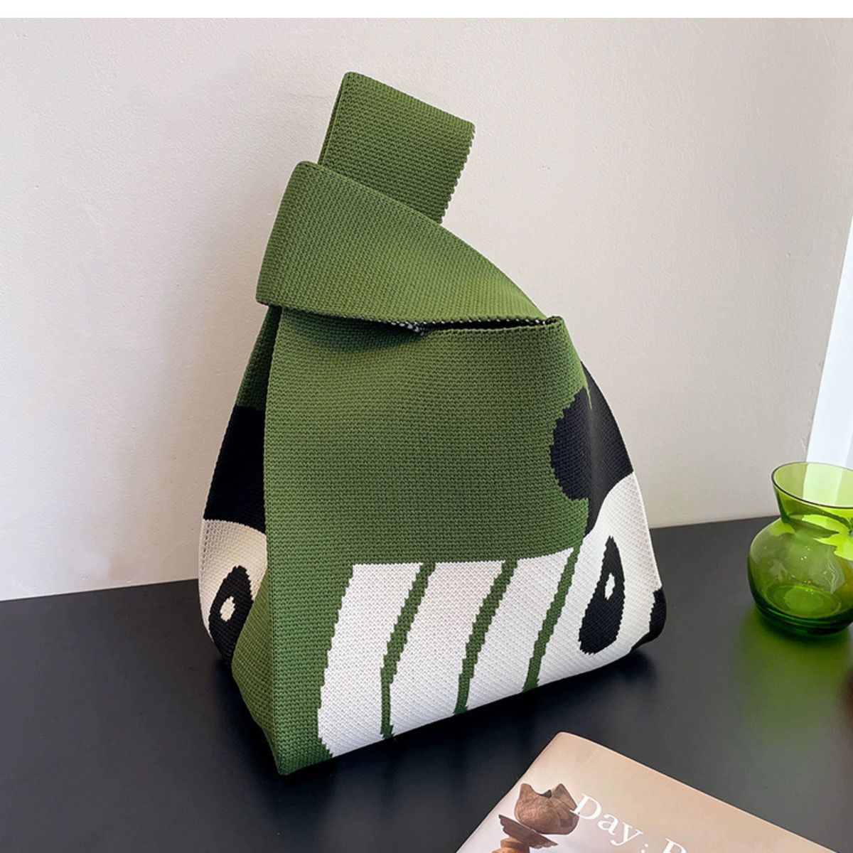 Treasure Series Panda Knitted Cute Souvenir Handbags