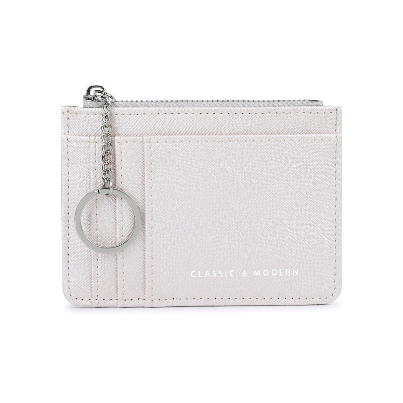 Women's Cross Pattern Korean Mini Multiple Card Holder