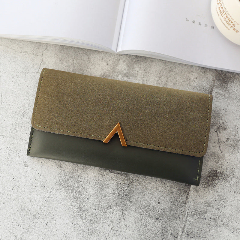 Women's Long Clutch Solid Color Simple Zipper Ladies Wallets