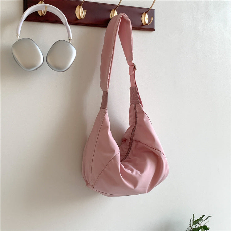 Pretty Niche Fashion Neutral Nylon Dumpling Shoulder Bags
