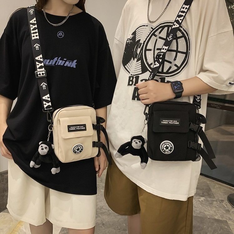 Women's & Men's & Trendy Cool Neutral Nylon Style Crossbody Bags