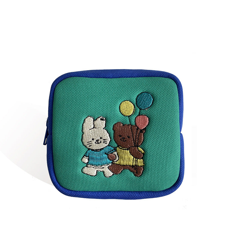 Trendy Cartoon Storage Size Cute Earphone Cosmetic Bags