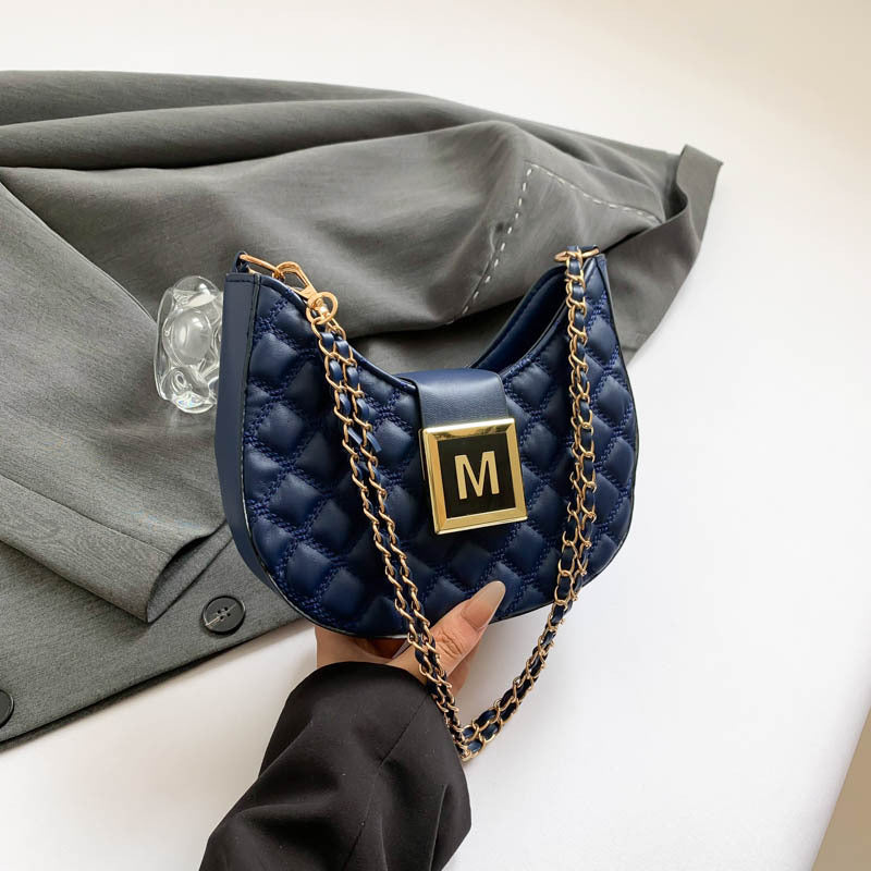 Autumn Trendy Retro Moon Simple Western Style Shoulder Bags