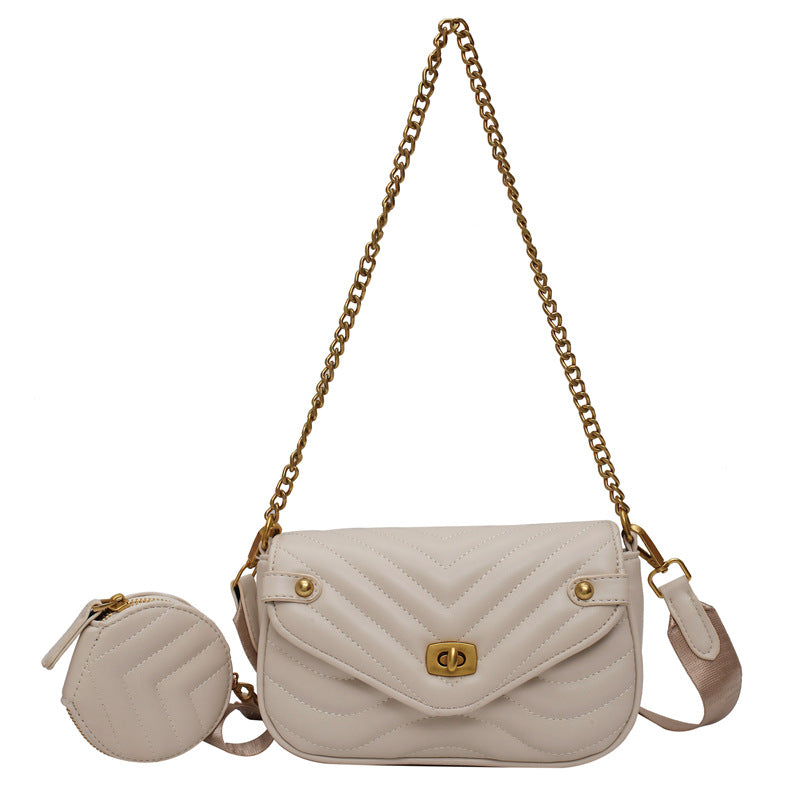 Female Oblique Summer Niche Design Chain Crossbody Bags