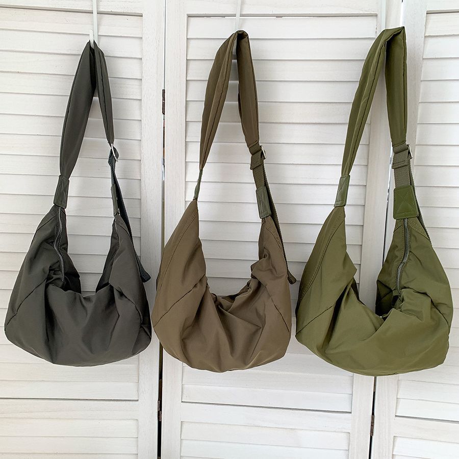 Women's Summer Nylon Dumpling High-grade Solid Color Crossbody Bags