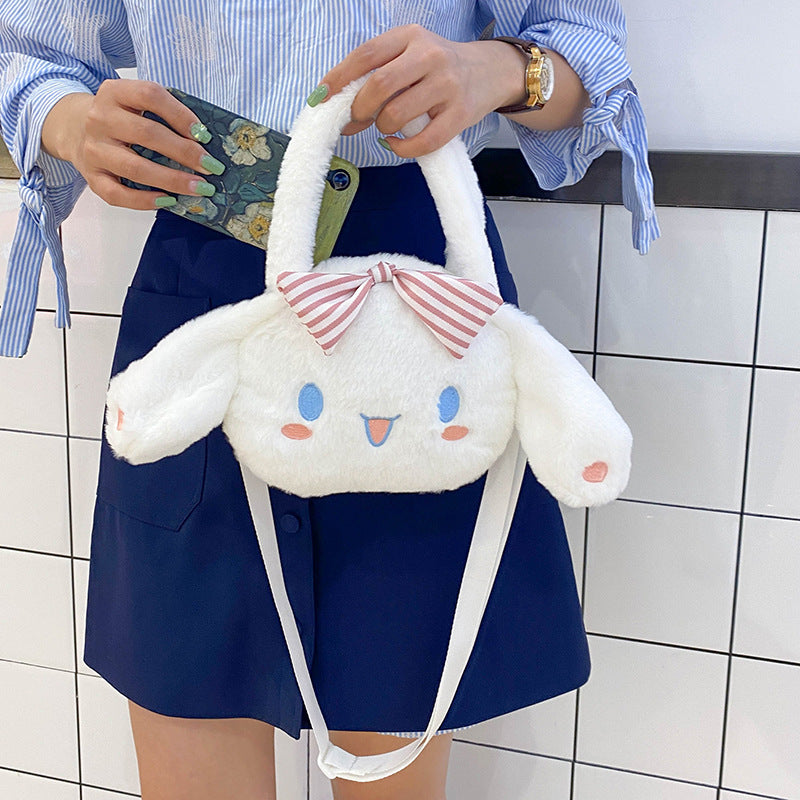 Cute Puppy Cartoon Plush Korean Style Crossbody Bags