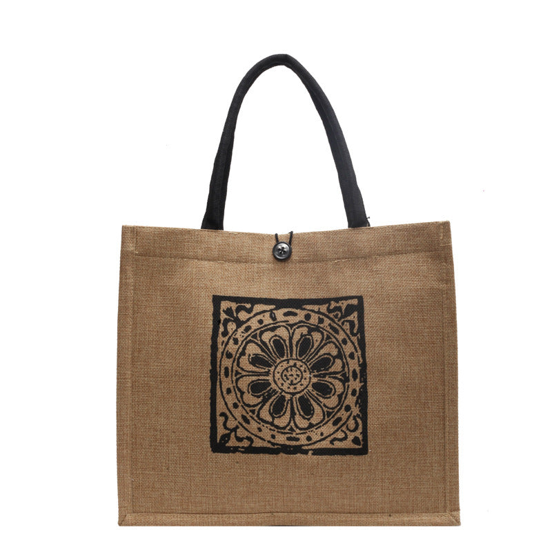 Women's Capacity Linen Fashion For Moms Class Shoulder Bags