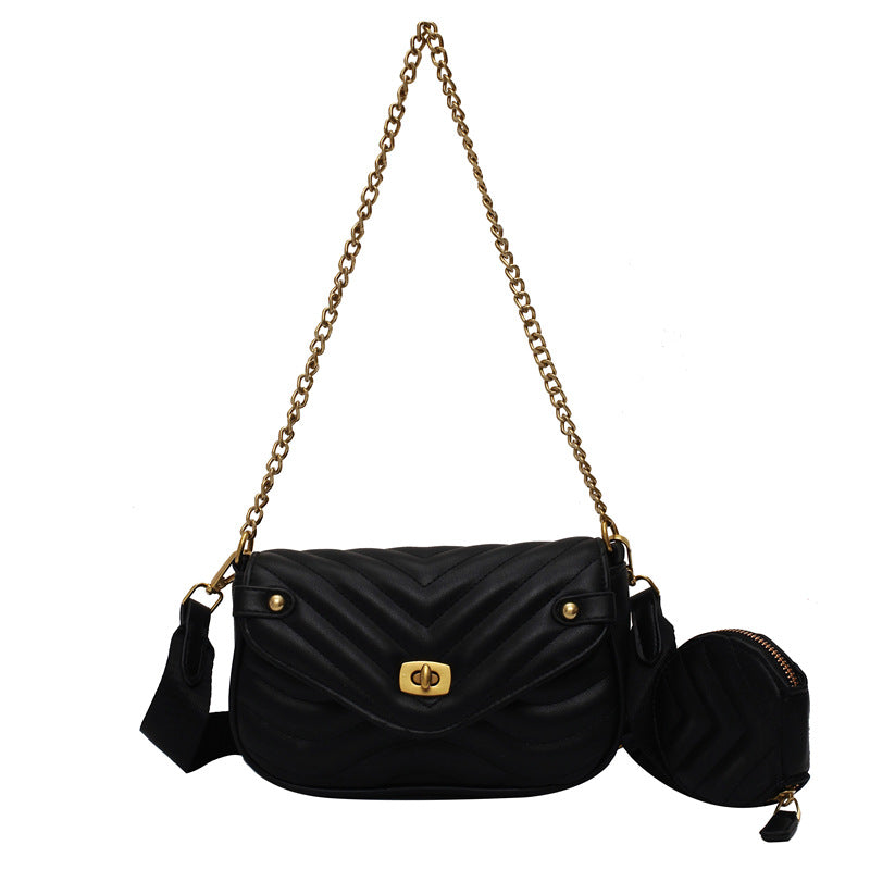 Female Oblique Summer Niche Design Chain Crossbody Bags