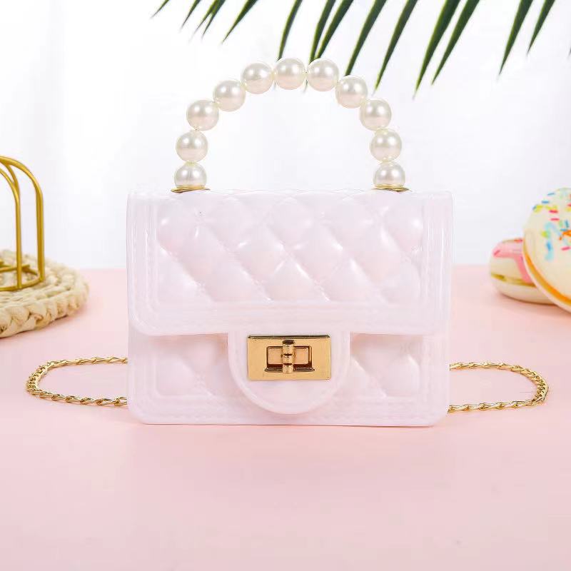 Candy Color Mini Chain Change Pearl Crossbody Bags